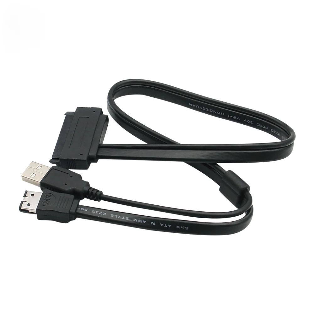 Unidad de disco duro SATA de 50cm, 22 pines a datos ESATA, Cable adaptador alimentado por USB, convertidor para controlador HDD y portátil - imagen 5