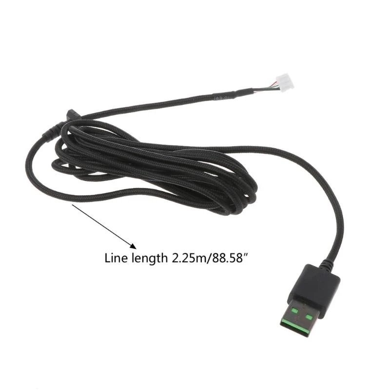 Cable de repuesto para ratón Razer DeathAdder Elite, Cable de nailon trenzado, duradero, para juegos - imagen 2