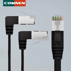Cable Ethernet CAT7 COMNEN RJ45 plano con ángulo