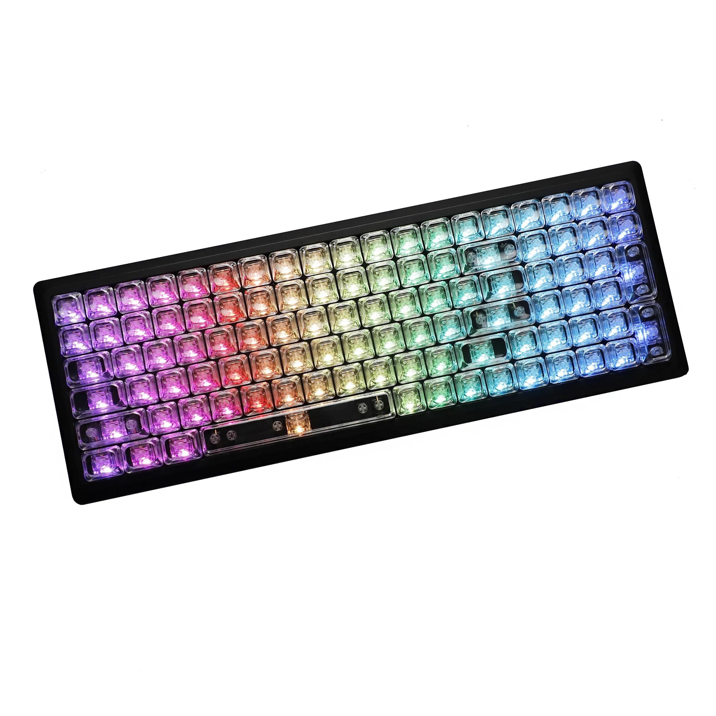 YMDK 129 teclas MOA perfil minimalismo blanco transparente PBT Dye Sub teclas para teclado mecánico MX 61/68/84/87/100/104/108 - imagen 5