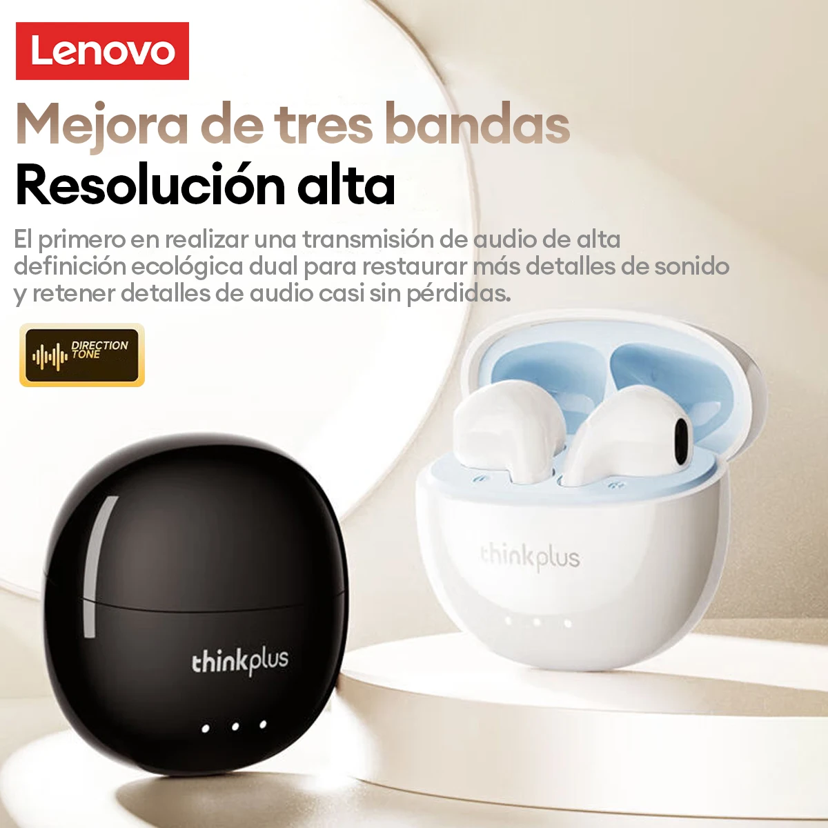 Choice Lenovo LP2 Pro auriculares inalámbricos Bluetooth 5,4 auriculares para juegos de baja latencia auriculares deportivos de llamada HD de alta calidad con micrófono