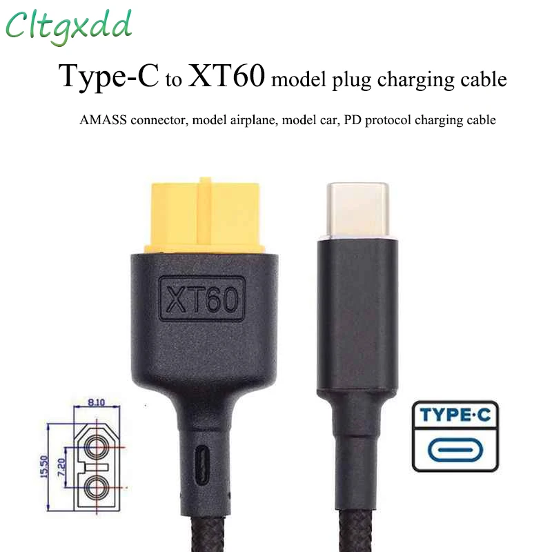 C-TYPE-Cable de conversión de cargador de 5-20V, entrada a XT60 5,0-20V, SC100, protocolo de carga rápida MAX 20V 5A 0,5 m/1m conector - imagen 4