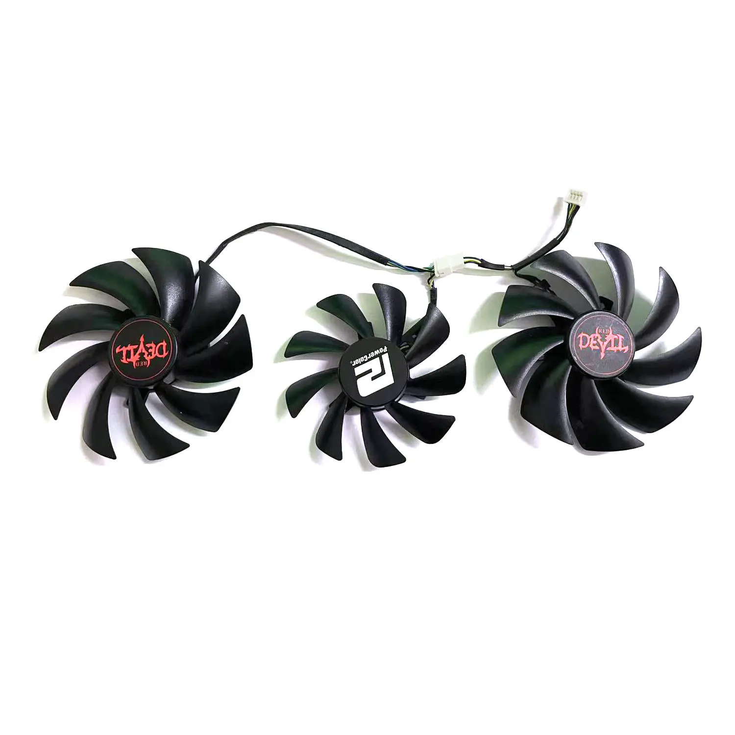 95MM FD10015H12D 85MM FD9015U12D 4PIN para Powercolor Radeon RX6700XT 6750 6750XT 6800 6800XT 6900XT 6950XT Red Devil OC - imagen 3