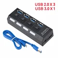 Cable HUB-USB de 4 Puertos