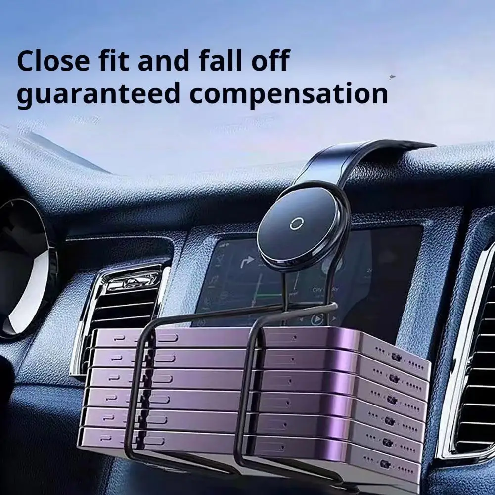 Soporte de teléfono ajustable para coche, cargador magnético de carga inalámbrica rápida de 15w para Iphone 15/14/13/12 Pro Max y Magsafe - imagen 5