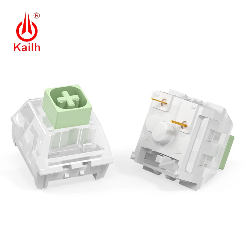 Kailh Box-Interruptor de teclado de Jade azul marino, interruptores táctiles Clicky para bricolaje, Teclado mecánico SMD MX, interruptores de 3 pines, personalizado, PC Gamer - imagen 3