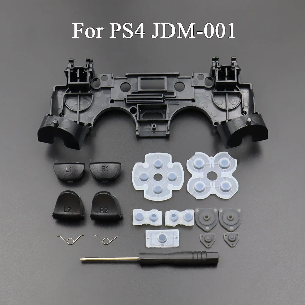 Kit de Mod de botones de disparo R2 L2 L1 R1 para PS4 Pro Slim JDM-001 040 PS5 V1 V2 V3, controlador analógico, tapas de palo, soporte interno - imagen 2