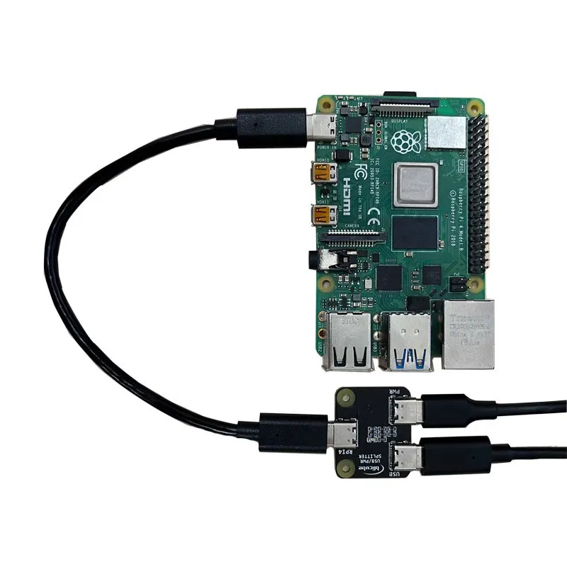 Divisor distribuidor de energía USB para Raspberry Pi BliKVM compatible con placa de desarrollo PiKVM para servidor Overtip de Control remoto - imagen 5