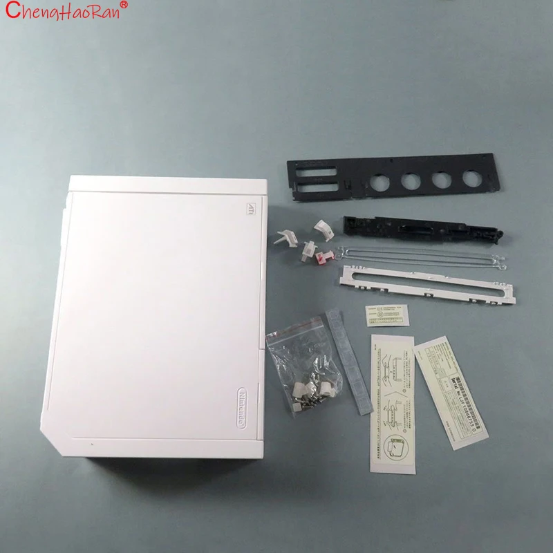 ChengHaoRan, 1 Juego, carcasa completa de repuesto con botones, pegatina, alfombrilla para pie para consola de juegos Wii, piezas de reparación - imagen 5