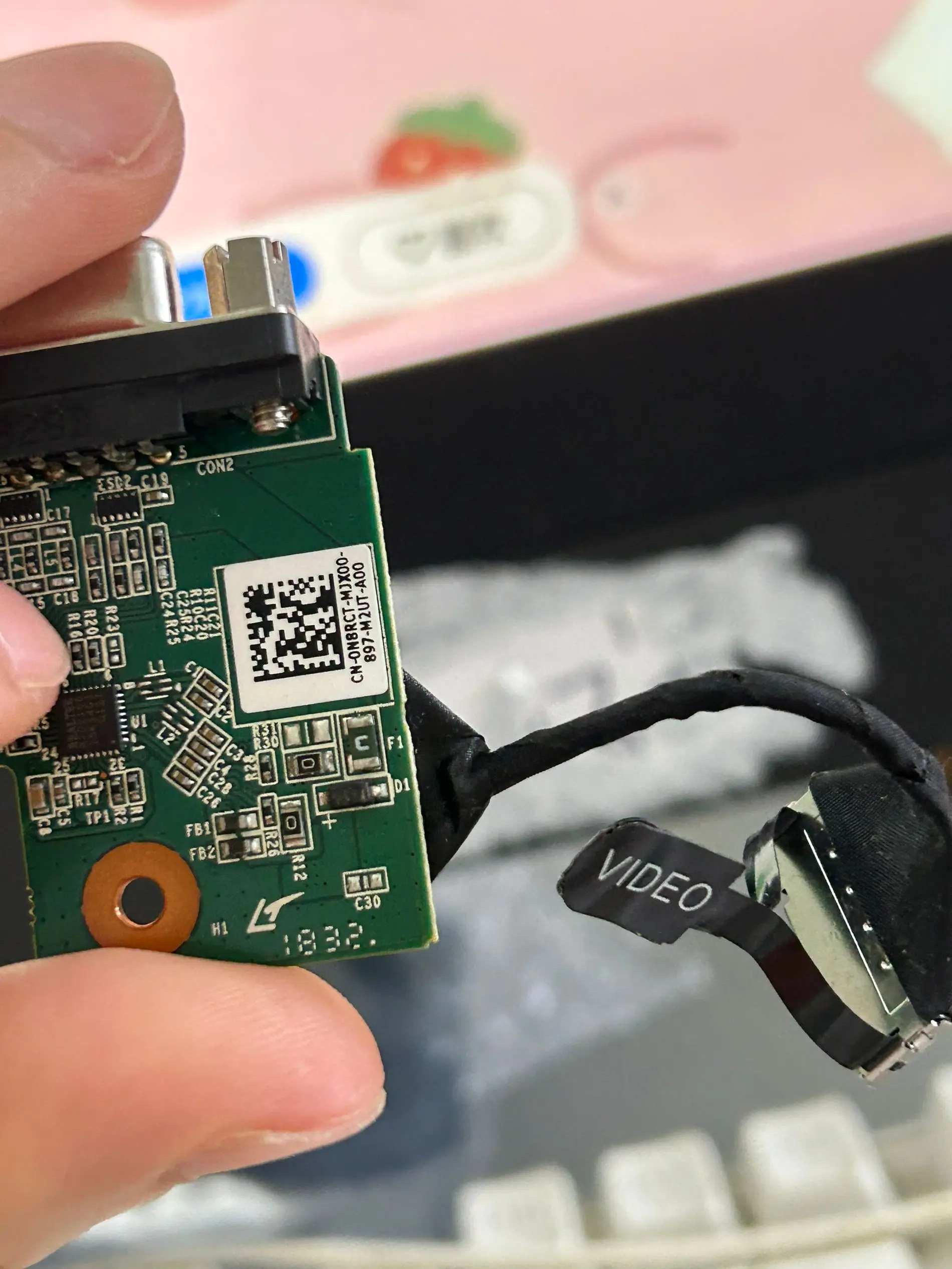 Tarjeta adaptadora de Cable Micro Desktop VGA de 15 pines para Dell Optiplex 3080, 5080, 3070, 7070, 7080, MFF, CN-0N8RCT, 0N8RCT, N8RCT - imagen 2