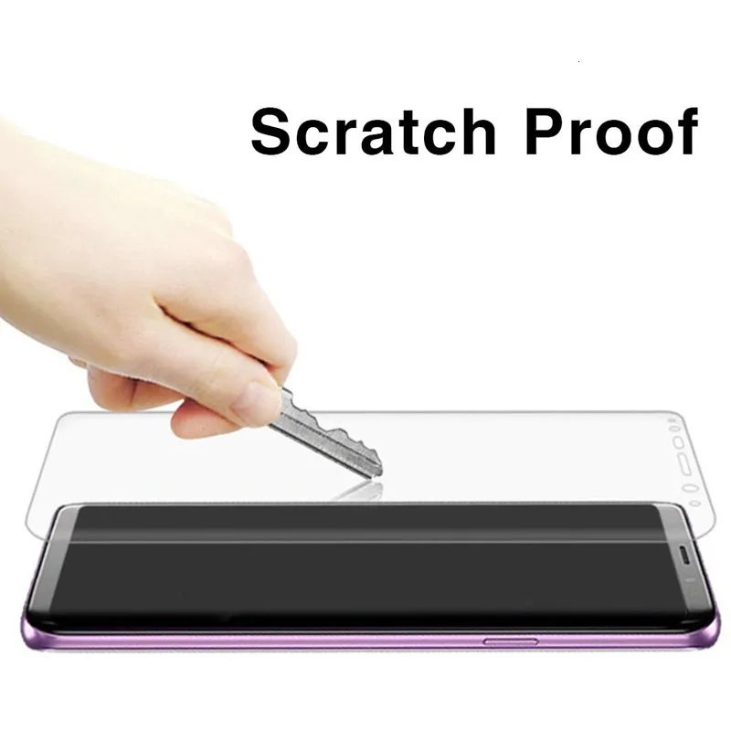 Funda de vidrio templado para Samsung Note 9, 8, S9, S8 Plus, S7, S6 Edge, Protector de pantalla de cristal, No 8 s, 9 s, 7 s, 9, 8, 7, 6 - imagen 4