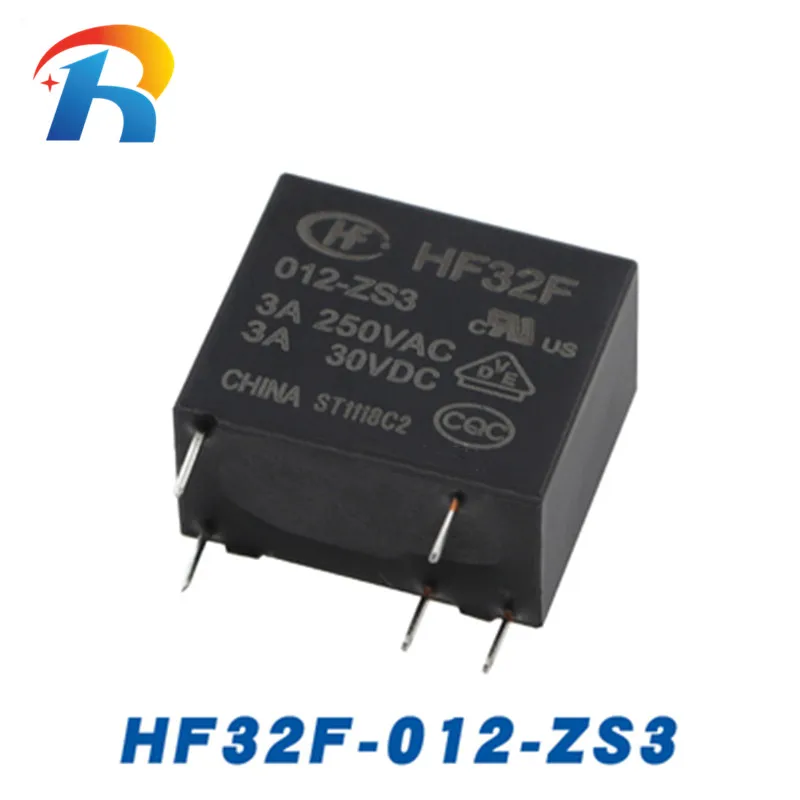 Envío Gratis 100 Uds relé de potencia HF32F JZC-32F- 5V 12V 24V -ZS3 HF32F-005-ZS3 HF32F-012-ZS3 HF32F-024-ZS3 5 pines 3A 250V 12V relé - imagen 3