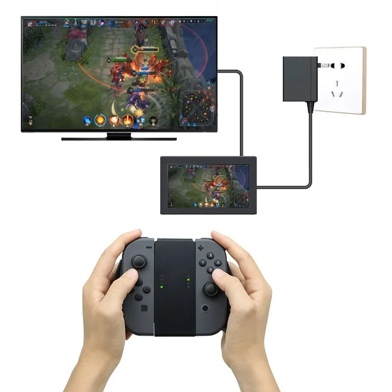 Controlador de mango de agarre para juegos, soporte cómodo, Compatible con Nintendo Switch 2, soporte de plástico para accesorios de interruptor - imagen 3