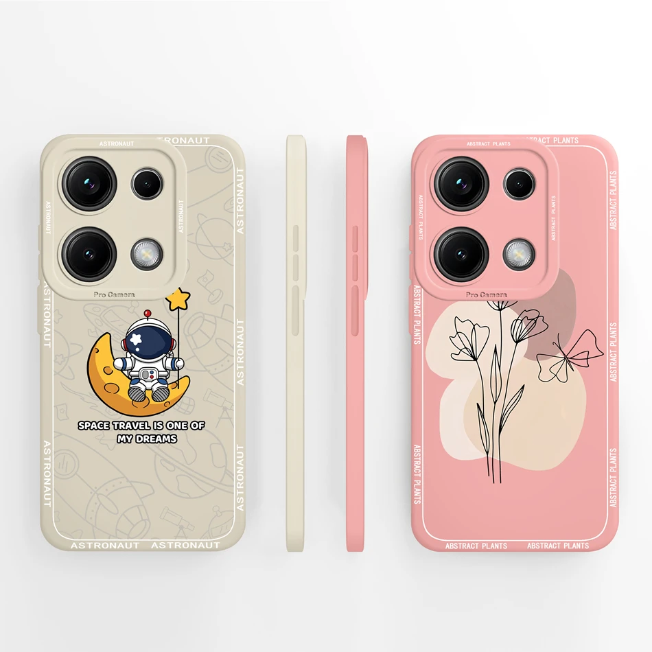 Para Xiaomi Redmi Note 14S funda elegante mariposa suave Premium cubierta trasera de silicona líquida para Redmi Note 14 S Note14S 4G Fundas - imagen 3
