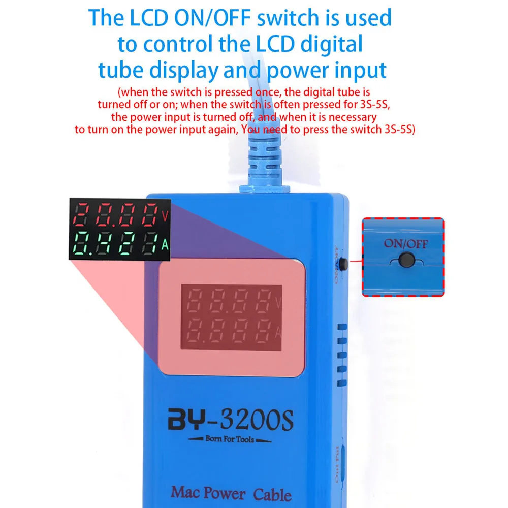 BAIYI BY-3200S MacBook placa lógica Cable de alimentación de arranque para MacBook Notebook 2008-2023 reparación BATLOW resolución de problemas herramienta de Cable de arranque - imagen 4