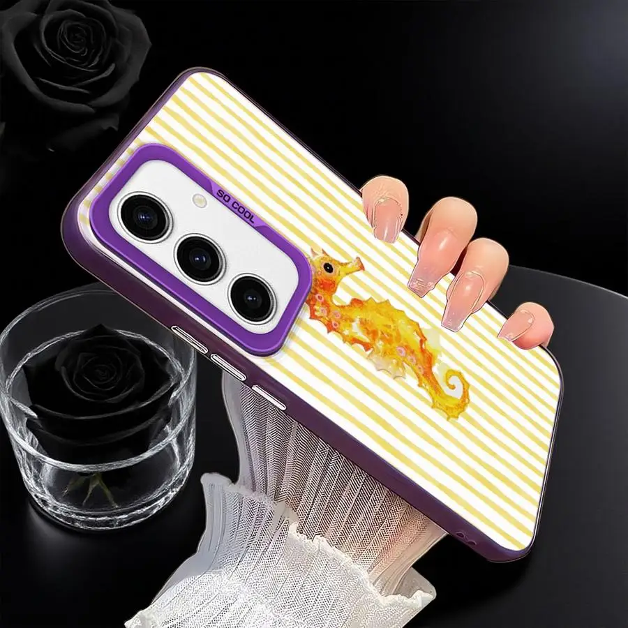 Marinc Life cangrejos langostas Cool Back funda de teléfono para Samsung Galaxy A73 A53 A24 A26 A25 A22 A52 A32 A36 A23 A33 A34 - imagen 4