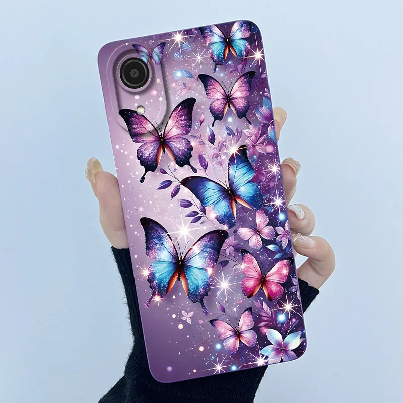 Funda de teléfono para Samsung Galaxy A03 Core A032F carcasa simplicidad pintura al óleo Floral protección de cámara cubierta trasera de silicona líquida - imagen 5