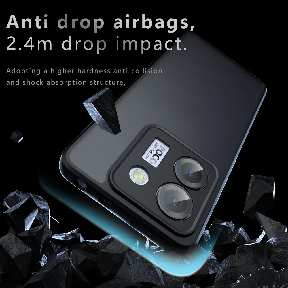 Funda para POCO M7 Pro 5G Funda ultrafina mate translúcida y transparente protección completa Funda de teléfono para Xiaomi POCO M7 Pro 5G Capa - imagen 5