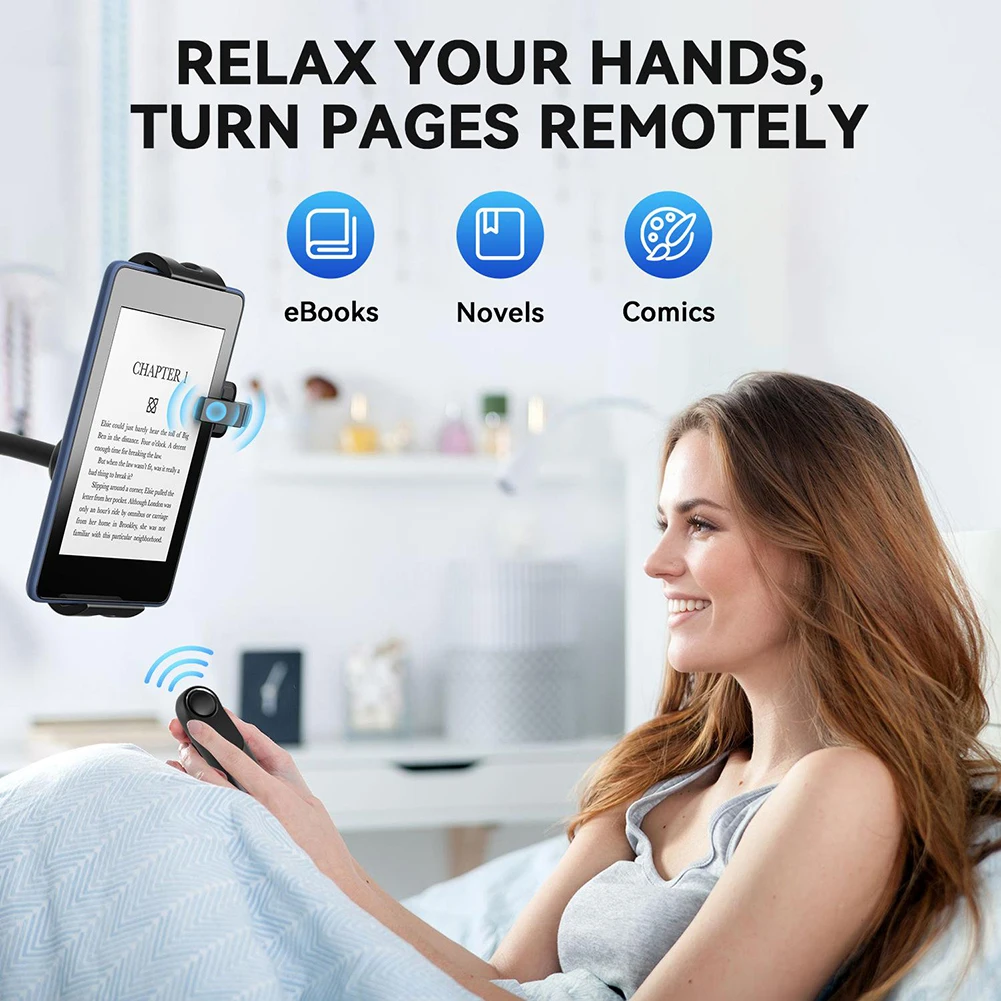 Cámara giratoria de página con Control remoto, videocámara, cámara de lectura manos libres, grabación de vídeo, extensor de Control remoto para Kindle Paperwhite - imagen 2
