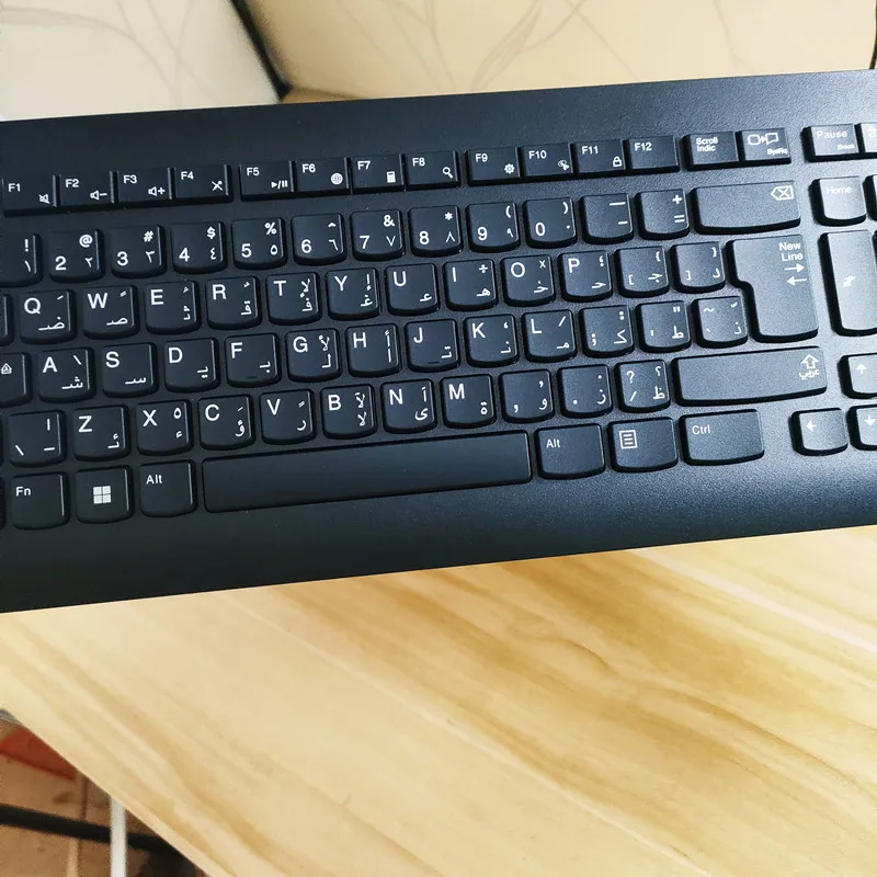 Juego de teclado y ratón inalámbrico ultrafino KBRFBU71 con diseño árabe para teclado de oficina de negocios Lenovo - imagen 4