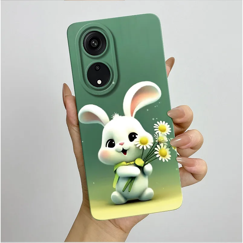 Para Oppo A98 5G F23 5G funda de teléfono moda estilo estético suave silicona líquida a prueba de golpes Fundas protectoras traseras antideslizantes - imagen 4