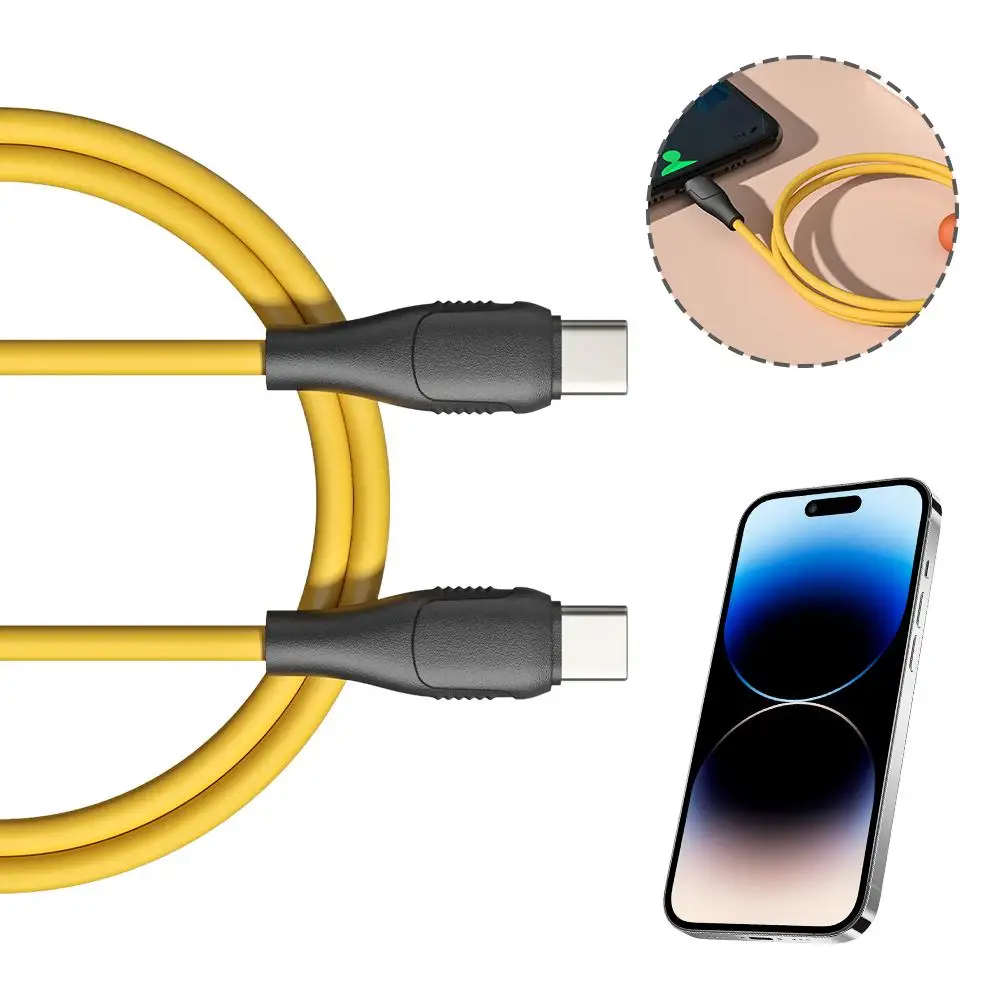 Cable de carga tipo C a tipo C de 1m, línea de datos 20w 2.4a para Poco, Cable Usb C de carga rápida, Cable de carga de datos tipo C Wir Z5q9 - imagen 2
