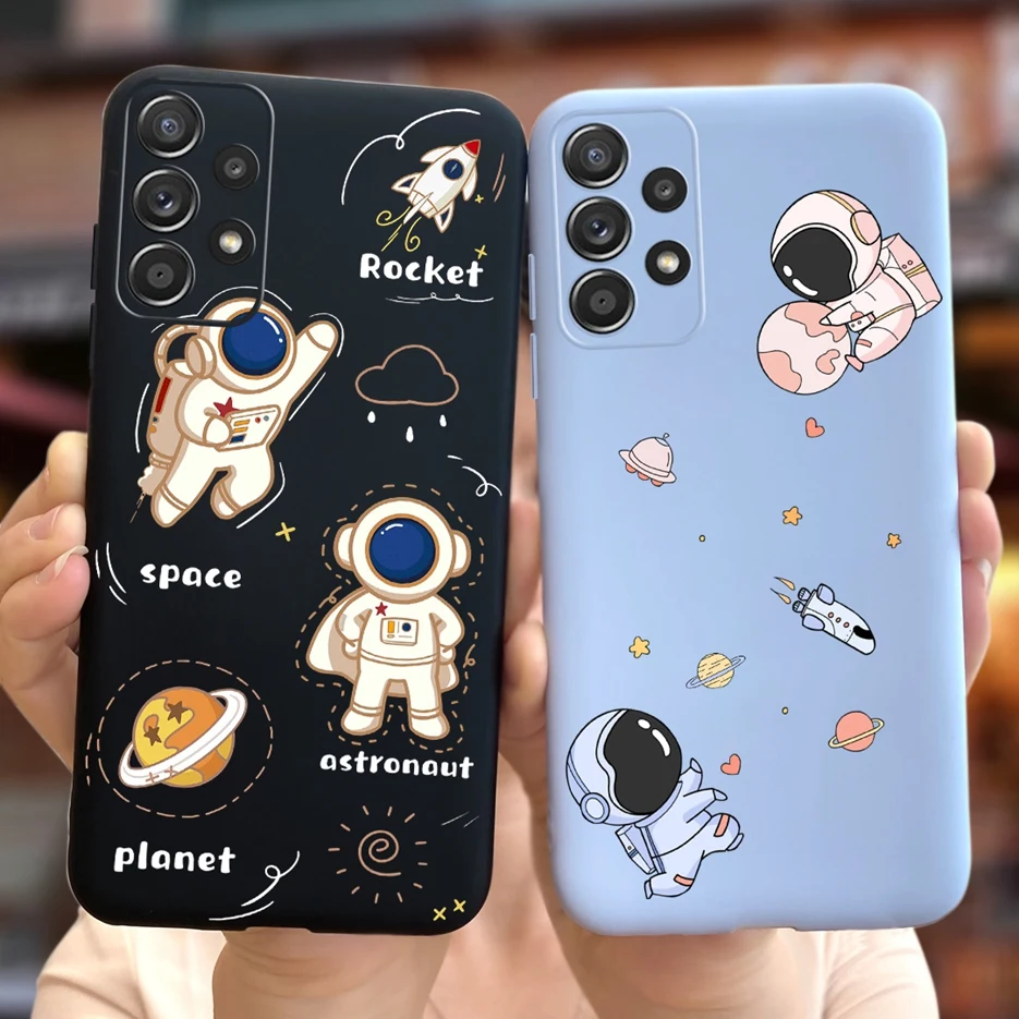 Para Samsung Galaxy A53 5G funda bonita de dibujos animados de dinosaurio funda de teléfono de silicona suave para Samsung A53 Galaxy A23 A33 A73 5G parachoques - imagen 2
