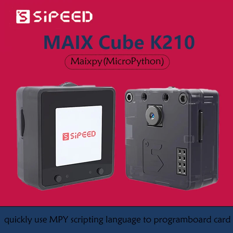 Sipeed MaixCube K210 Maix Cube AI Maixpy (MicroPython) + lote Mini placa Grove interfaz con Lcd de 1,3 pulgadas, cámara trasera doble como