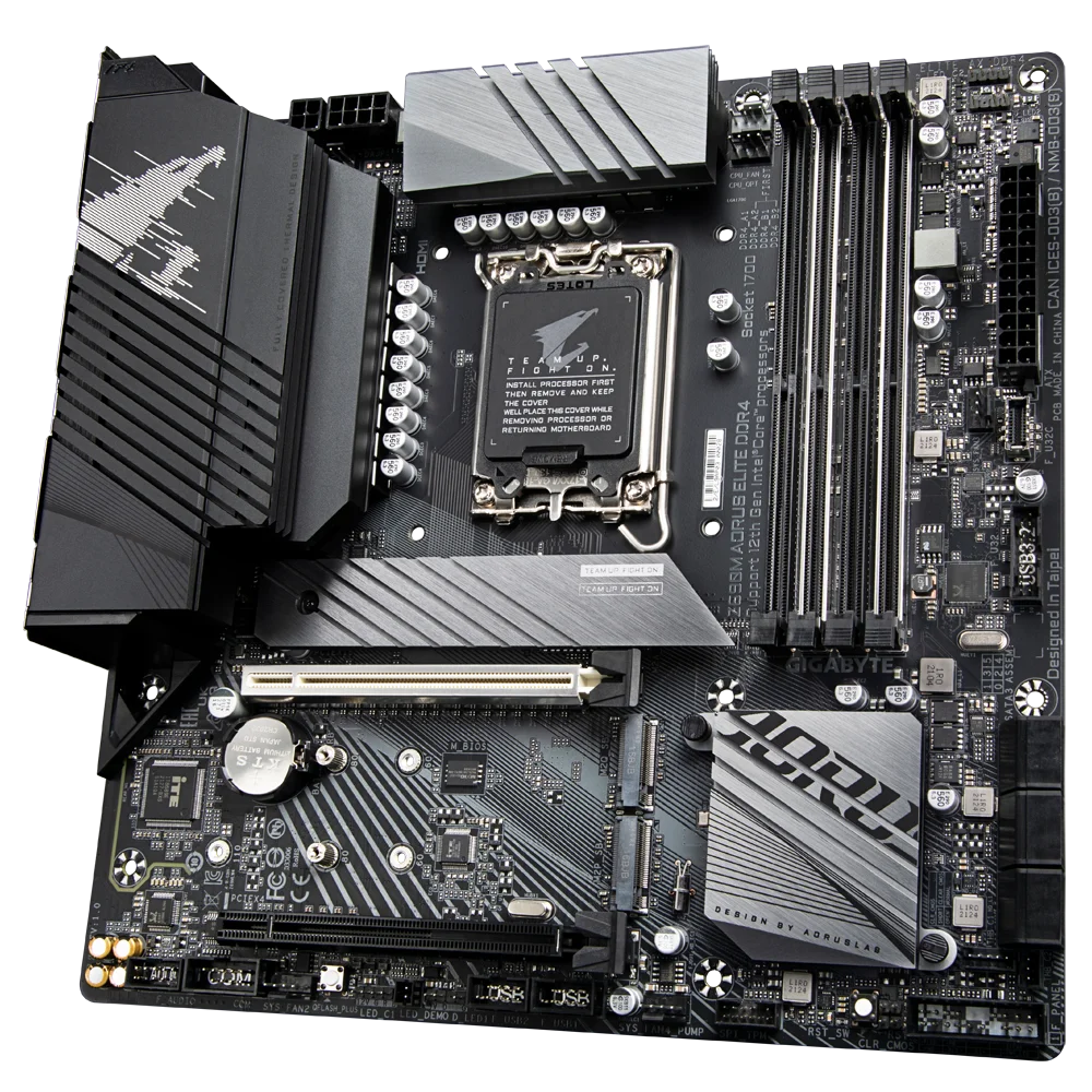 NUEVO GIGABYTE GA Z690M AORUS ELITE DDR4 Intel ®   Z690 DDR4 PCI-E 5.0 5333(OSC.) Soporte 128G Toma 12 Gen LGA 1700 - imagen 4