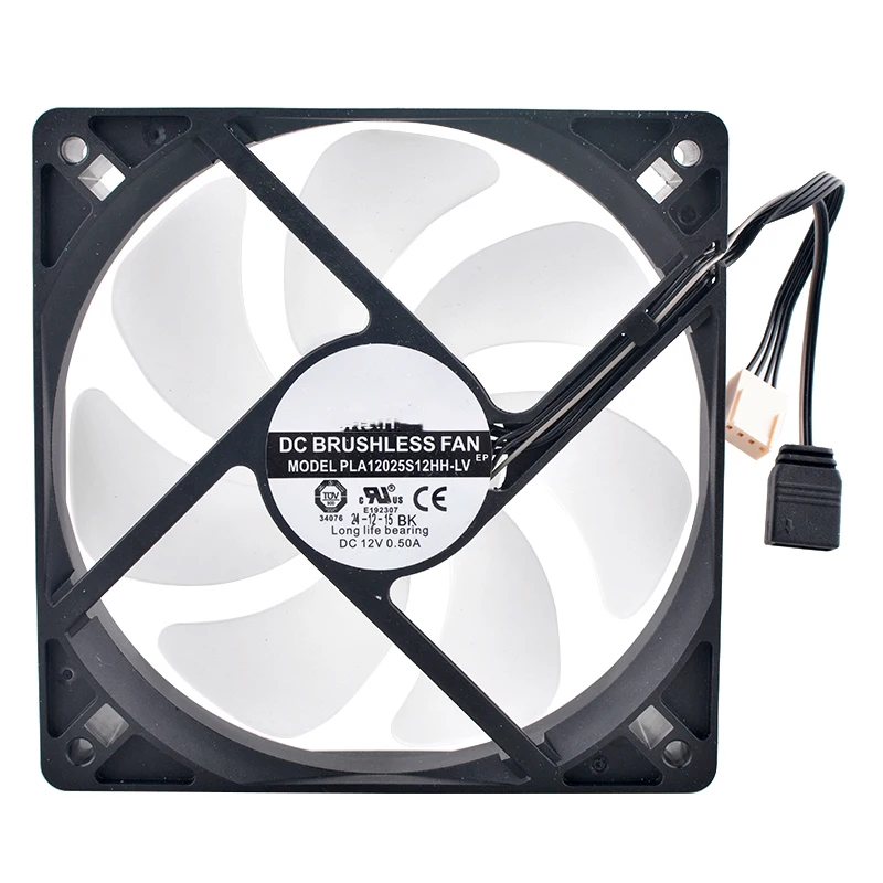 PLA12025S12HH-LV 12cm 120mm ventilador 120x120x25mm DC12V 0.50A 4pin ARGB ventilador de refrigeración para la máquina 16ultra refrigerada por agua - imagen 3