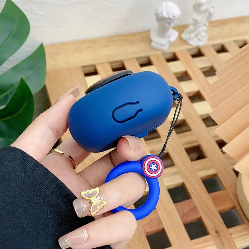 MINISO-funda de silicona para auriculares inalámbricos, carcasa protectora con cordón para Bose QuietComfort - imagen 3