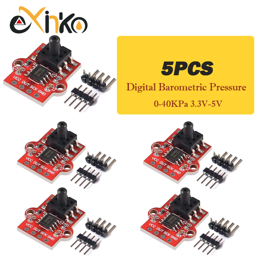 Módulo Sensor de presión barométrica Digital, placa controladora de nivel de agua de 0- 40KPa, Sensor de flujo de líquido HX710B, 1-10 Uds. - imagen 2