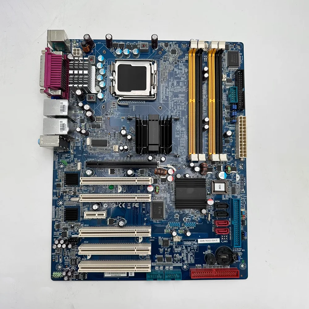 AIMB-763 AIMB-763G2 AIMB-763G2-00A1E placa base Industrial compatible con tarjeta de red Dual DDR2 775 de cuatro canales para Advantech