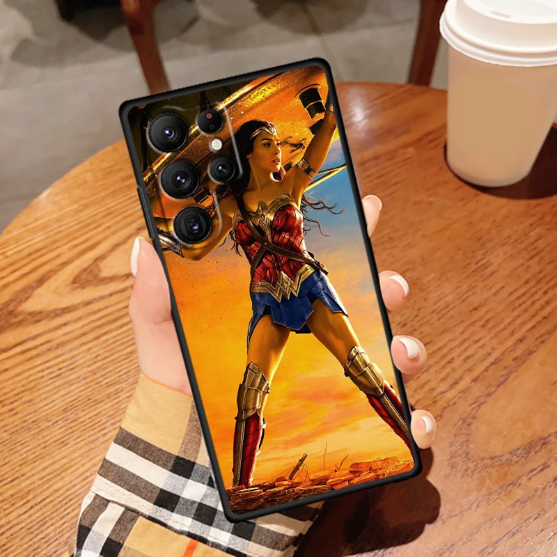 Art W-Wonders W-Womans Cool para Samsung Galaxy S24 S23 S22 S21 S20 FE S10 S10E Plus Ultra Pro Lite 5G funda de teléfono negra de TPU - imagen 4