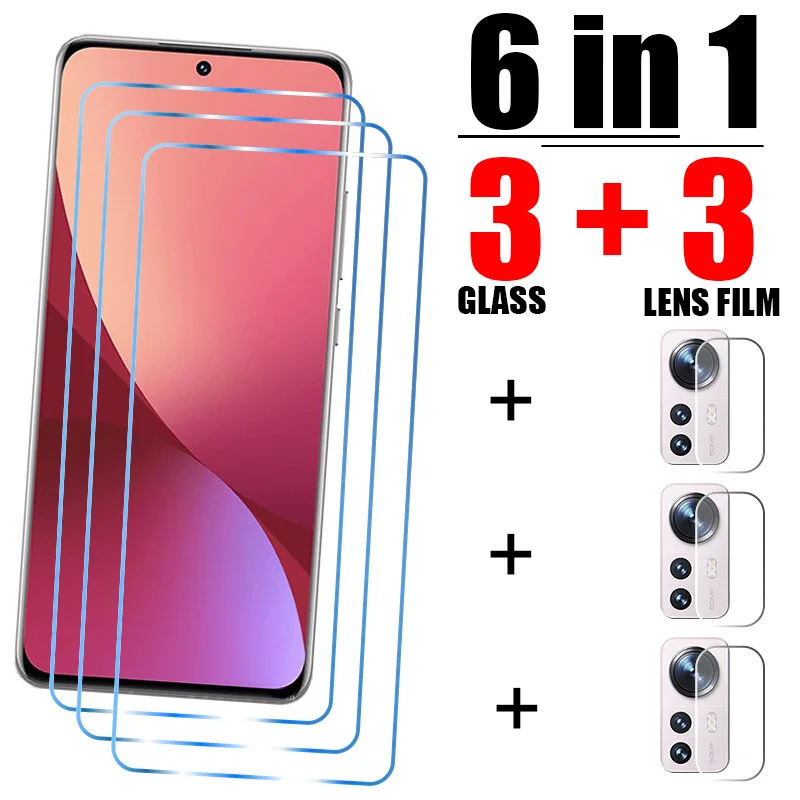 Vidrio Templado 6 en 1 para Xiaomi Poco F3 F4 GT M3 M4 Pro 5G Protector de pantalla de película de cámara para Poco X3 Pro X3 NFC X4 Pro 5G X5 Pro - imagen 5