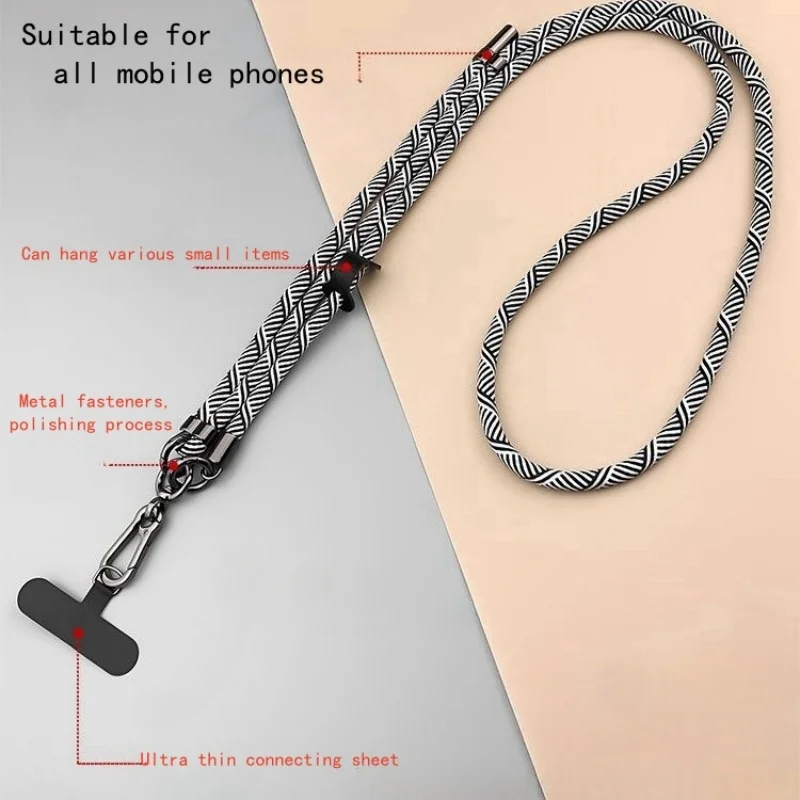 Cordón universal para teléfono, cordón ajustable para teléfono celular con gancho multifunción, cordón para teléfono alrededor del cuello, para hombres y mujeres - imagen 3