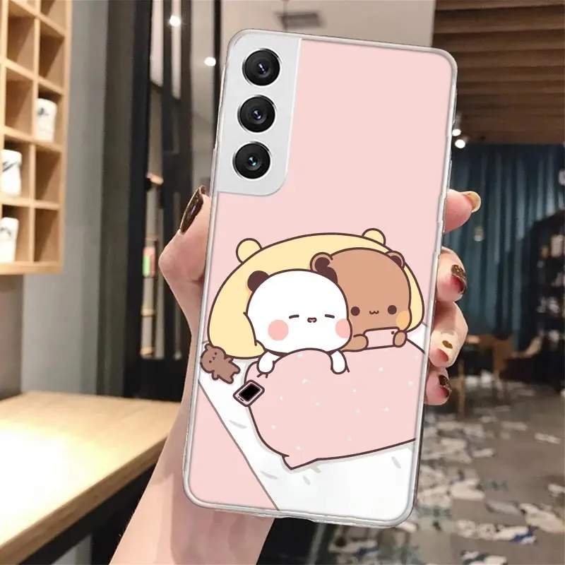 Bubu Dudu Funda de teléfono de silicona con dibujos animados para Samsung Galaxy S23 S24 S25 Ultra S21 Plus S20 FE S22 S10 + Funda de borde Galaxy - imagen 3