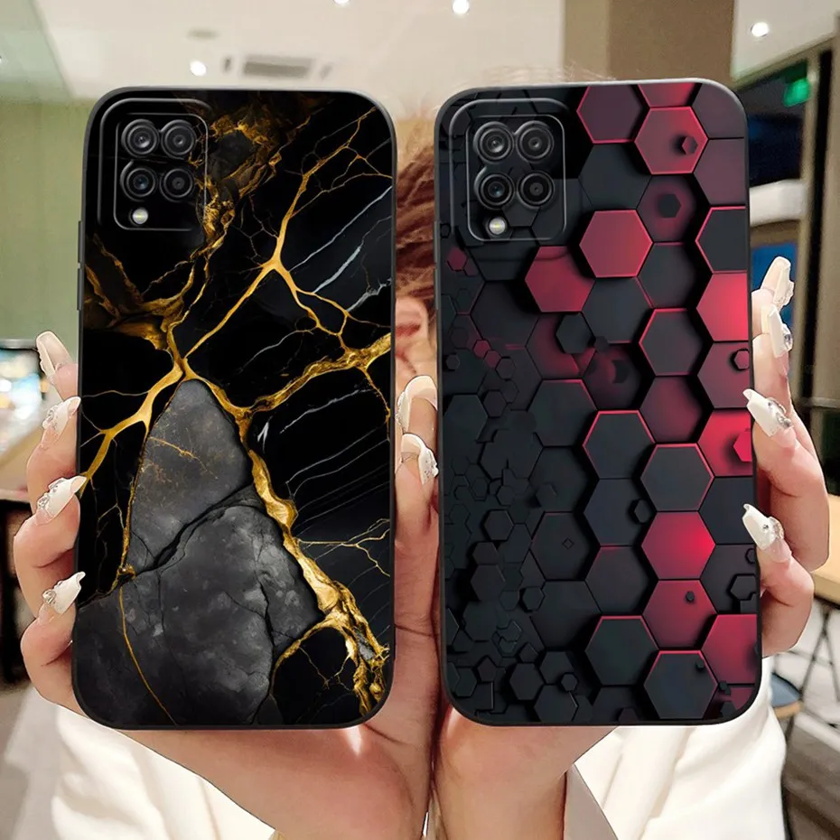 Funda de teléfono con pintura a la moda para Samsung Galaxy A12 M12, funda de silicona suave a prueba de golpes para Samsung A12 SM-A125F A127F - imagen 3