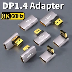 Adaptador DisplayPort Macho-Hembra 90° – Ángulo para Monitor PC