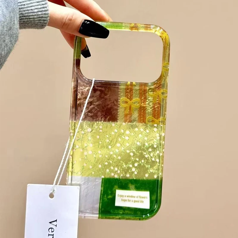 Funda de teléfono para iPhone 17 Pro Max 16E 16 15 14 13 12 11 XS X XR 7 8 Plus SE2 rejilla de empalme de aire cubierta de silicona con patrón Floral Capa