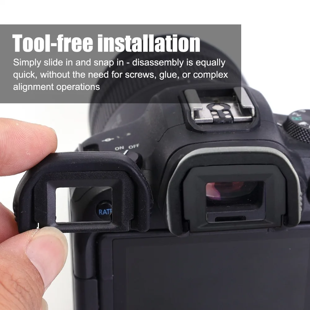 Visor ocular EF para cámara Canon DSLR EOS 1000D 700D 650D 550D 500D 450D, accesorios para visor, 1-5 uds. - imagen 3