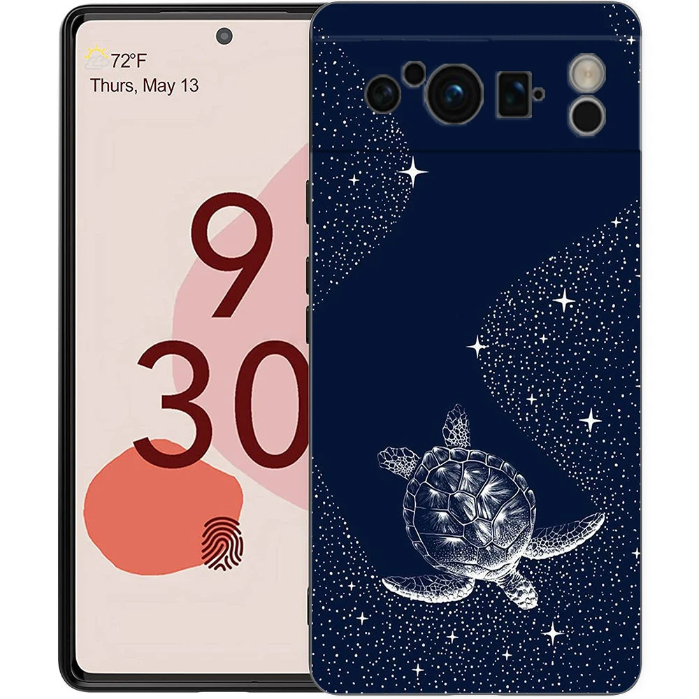 Funda de teléfono Killer Whale Orca para Google Pixel 9 8 7 6 Pro XL 8A 6A 7A 5G, funda negra de TPU suave a prueba de golpes - imagen 5