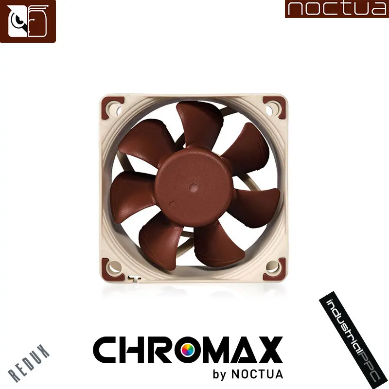 Noctua-ventilador de rodamiento magnético estable, 60x60x25mm, 12V/5V, 3 pines/4 pines, PWM, Control inteligente de temperatura, SSO, 6CM, NF-A6X25 - imagen 2