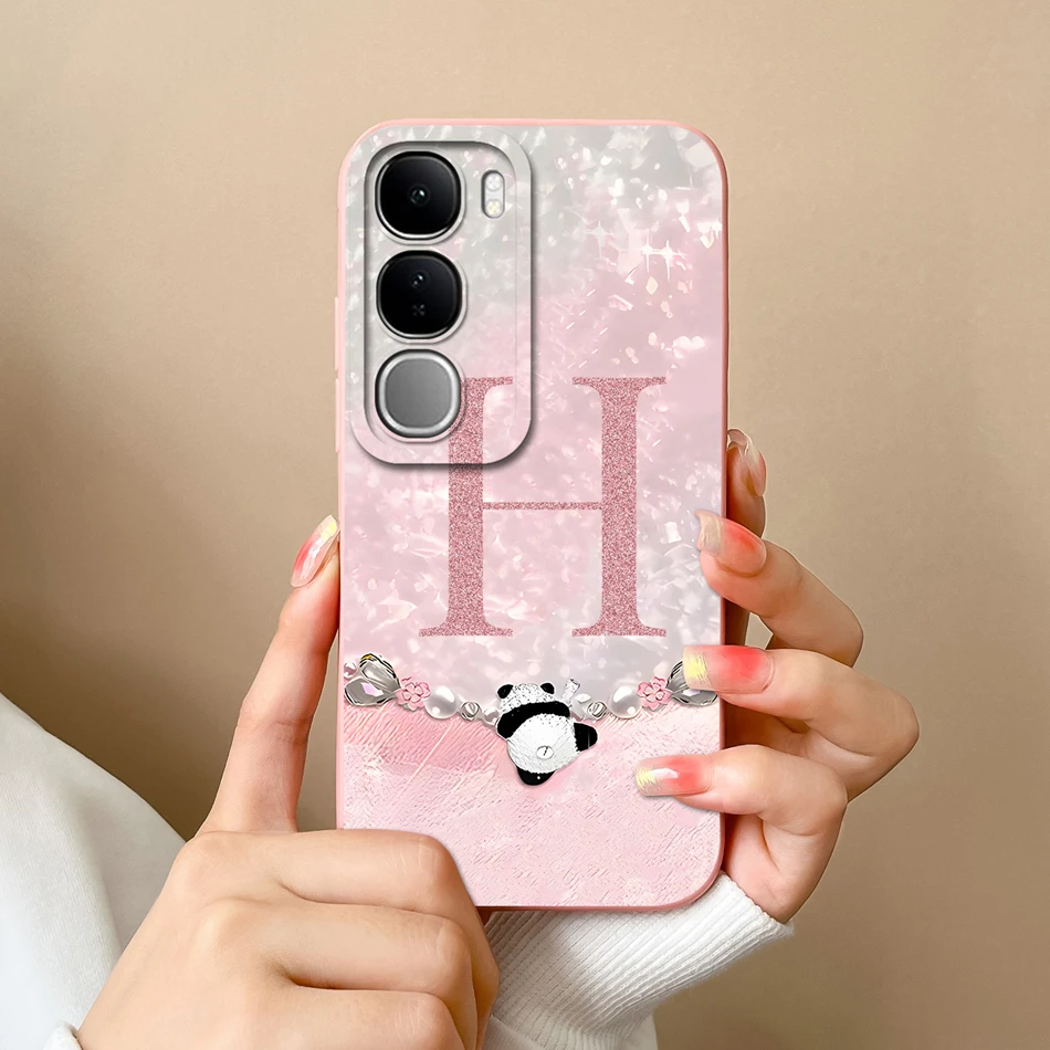 Funda con letras para Vivo V40 Lite V40SE Y200 Y300 Funda de protección completa Funda trasera suave para Vivo V 40 Lite 4G 5G V40 SE Fundas de teléfono - imagen 4