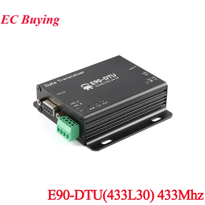 SX1278 SX1276 LoRa Transceptor de datos inalámbrico RS232 RS485 1W IoT E90-DTU(433L30) 30dBm 433MHz Transmisor y receptor Módulo RF