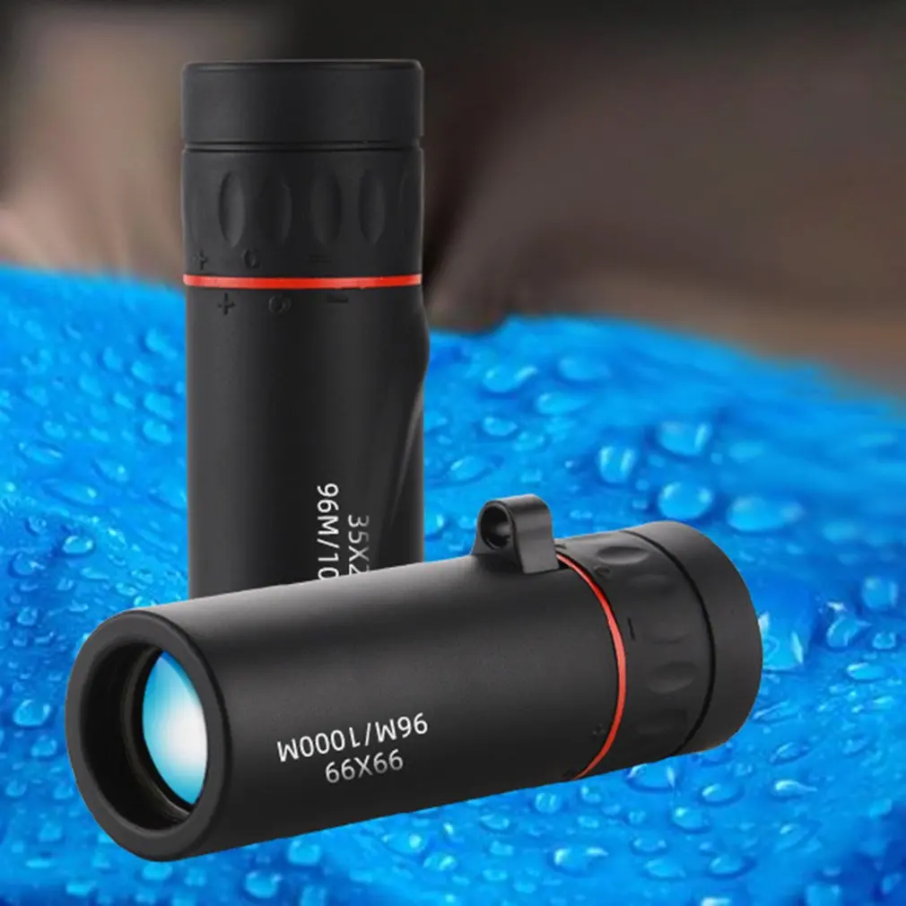 Lente telescópica 10x con Clip Monocular de bolsillo HD telescopio enfoque volante amplio campo de visión comodidad Dropshipping - imagen 3