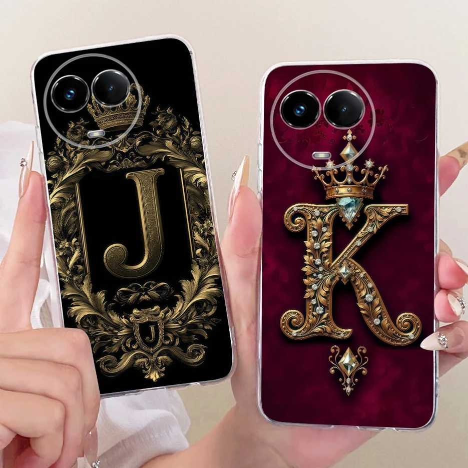 Para Realme 11 5G funda Realme11X RMX3785 Cool corona letras cubierta suave funda de teléfono delgada para Realme 11 4G Realme11 X 5G Fundas bolsas