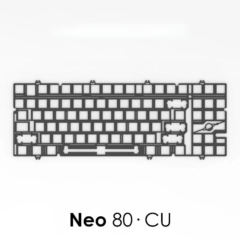 Placa de posicionamiento Neo80CU, placa de posicionamiento de aluminio PP PEI personalizada para PC, accesorios de teclado mecánico para juegos y oficina