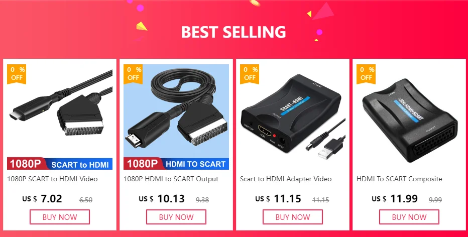 Adaptador HDMI a SCART vista frontal