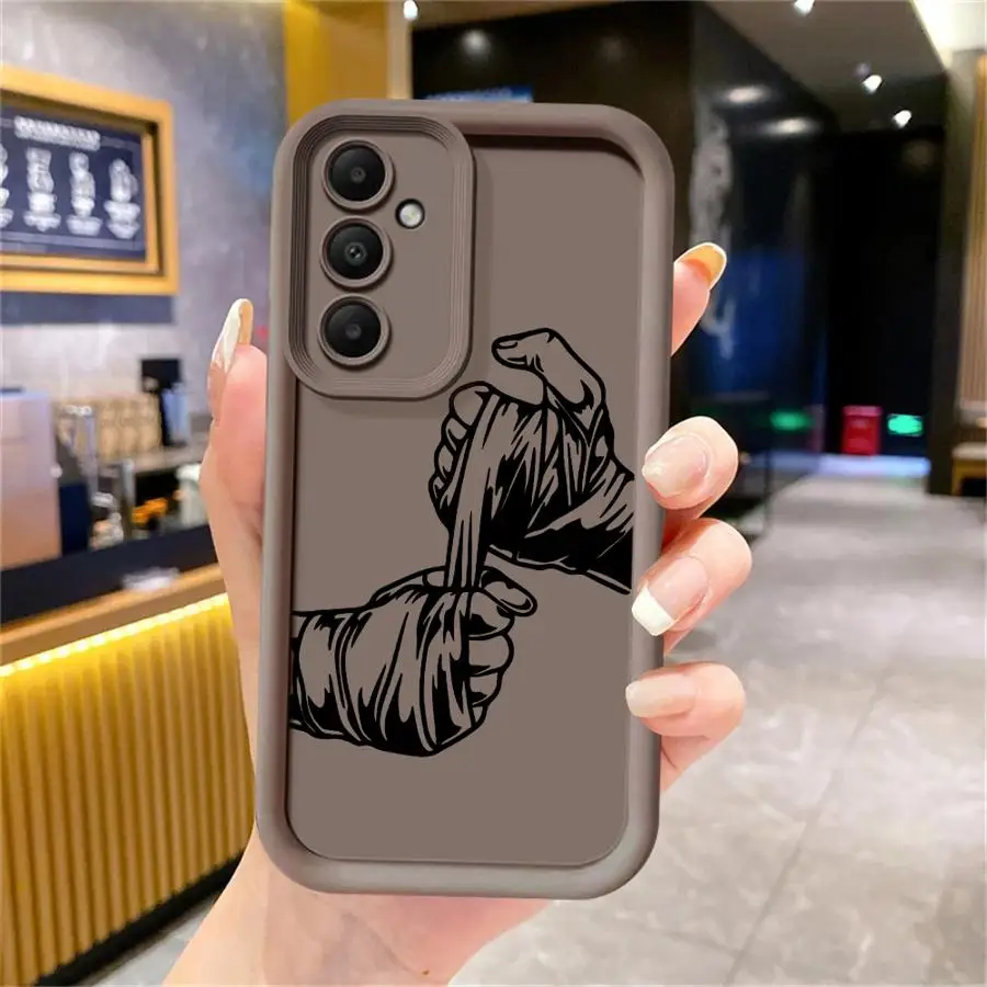 Funda para Samsung Galaxy A25 A26 A33 A54 A55 A21s A73 A56 A32 A22 A35 A52 A36 A24 Puño de línea de TPU suave - imagen 5